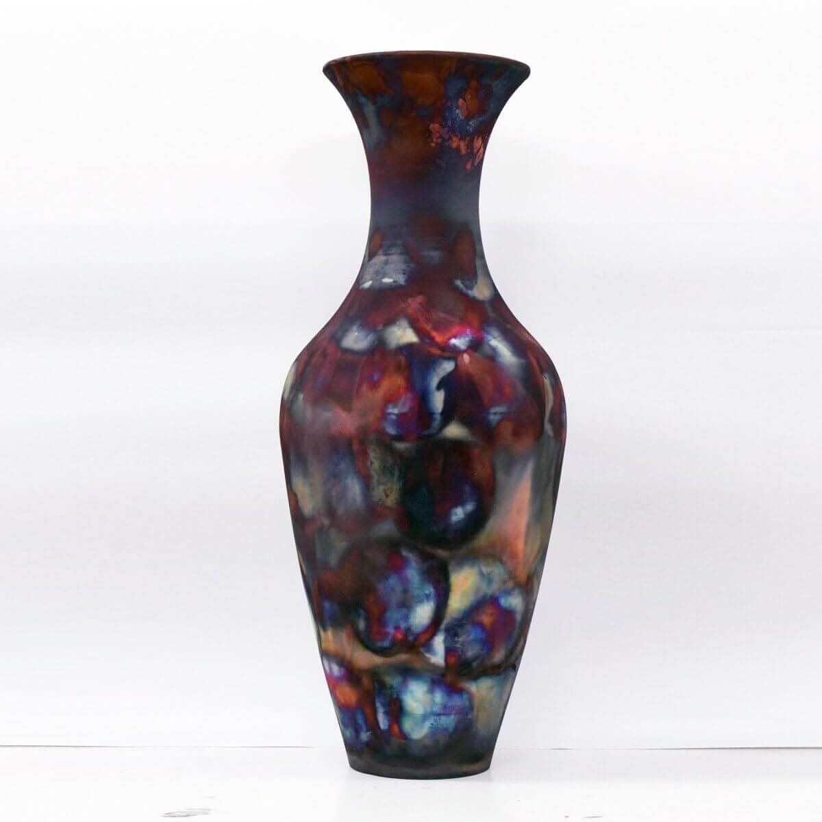 RAAQUU 37.5" Grand Floor Vase 705 Raku Ceramic Pottery - RAAQUU