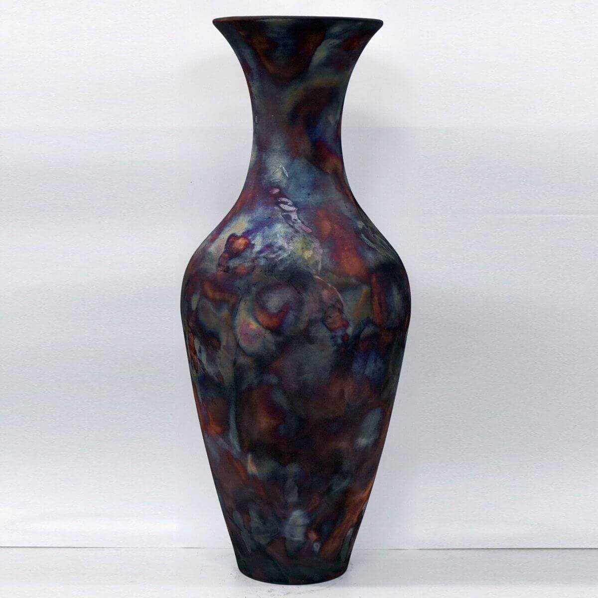 RAAQUU 37.5" Grand Floor Vase PREORDER Raku Ceramic Pottery - RAAQUU