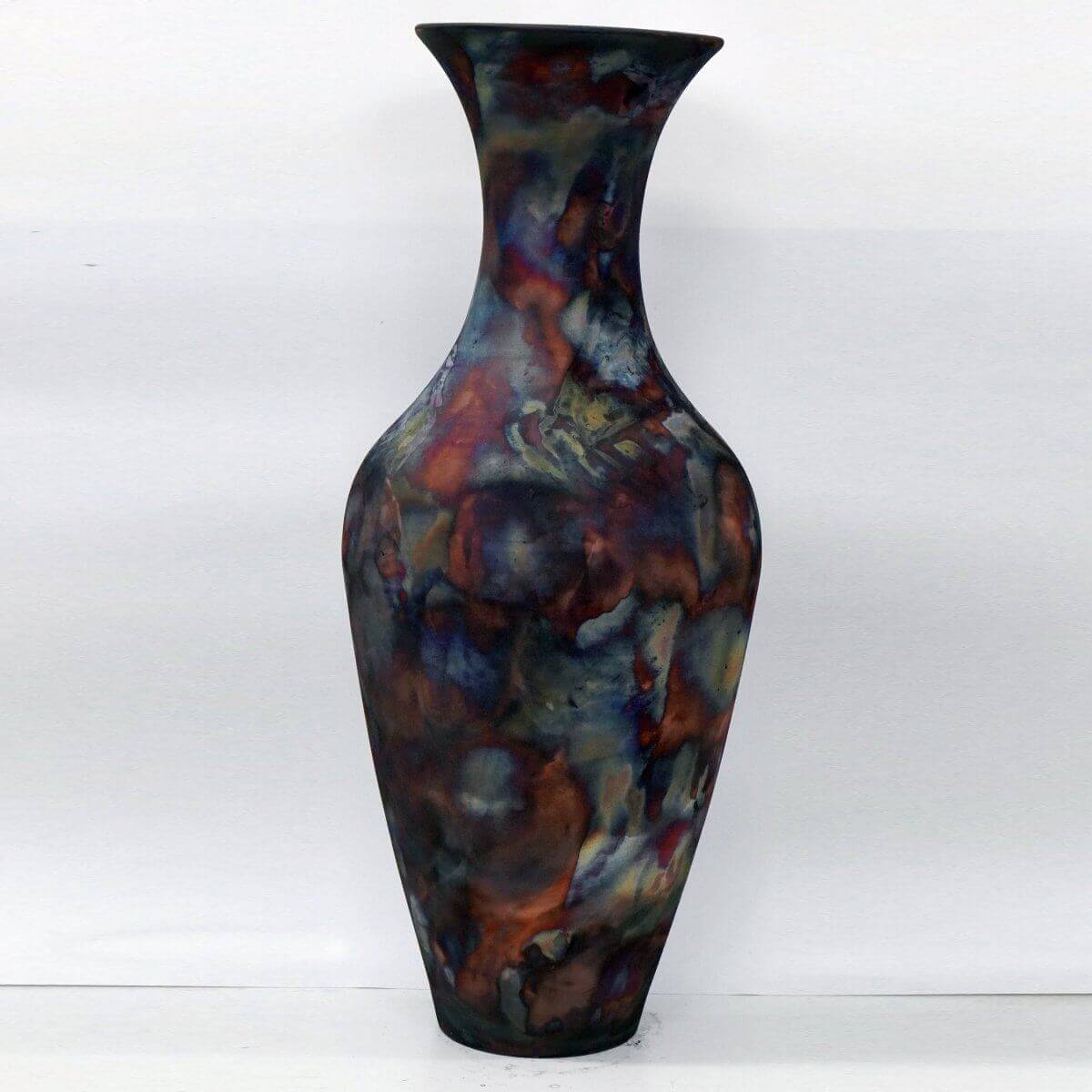 RAAQUU 37.5" Grand Floor Vase PREORDER Raku Ceramic Pottery - RAAQUU