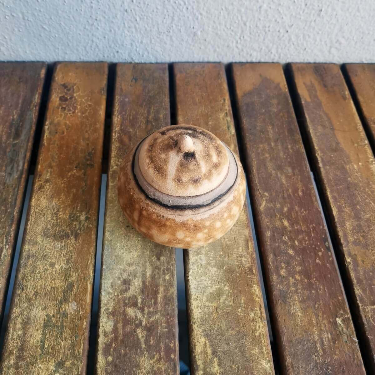 Raku pottery vase ceramic home decor