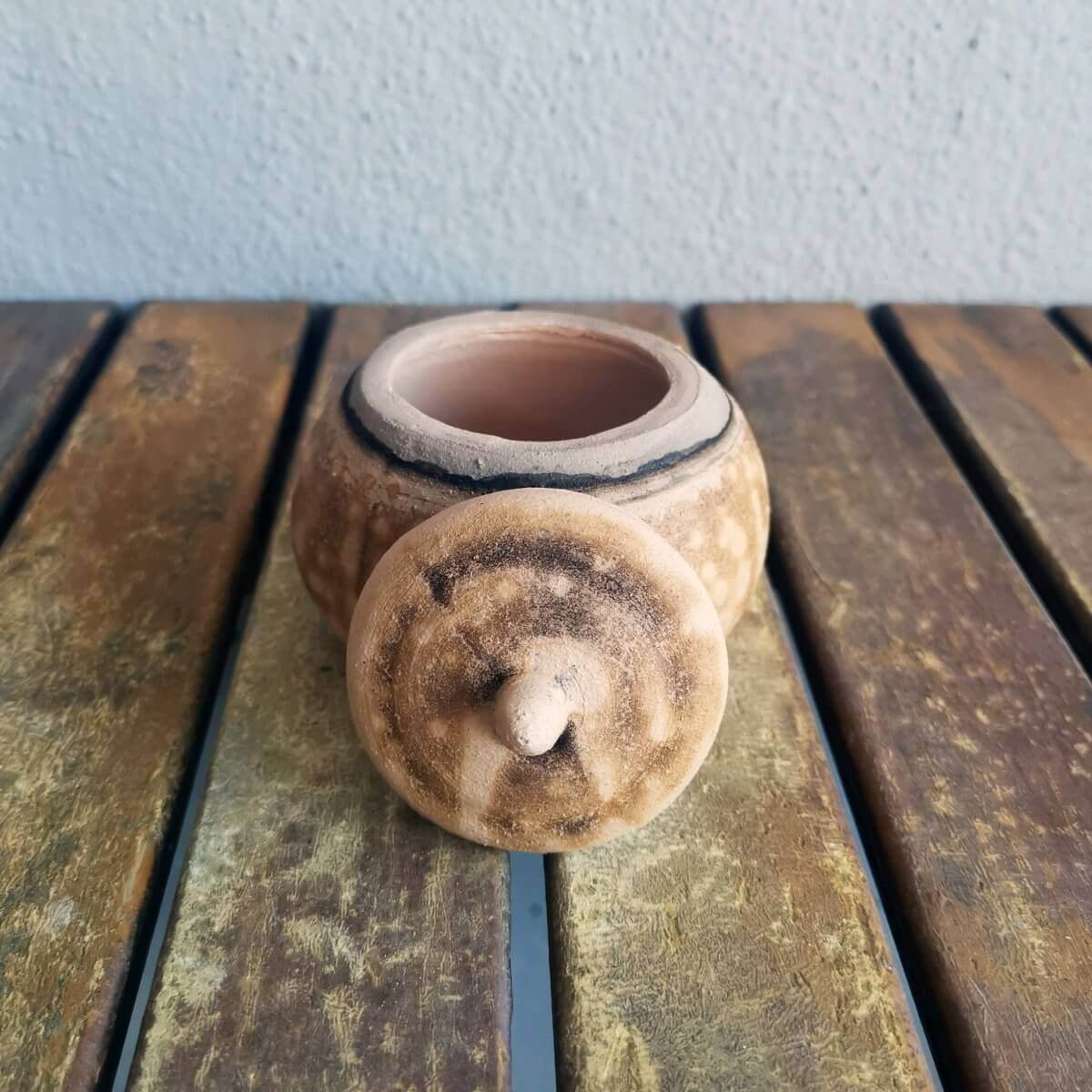 Raku pottery vase ceramic home decor