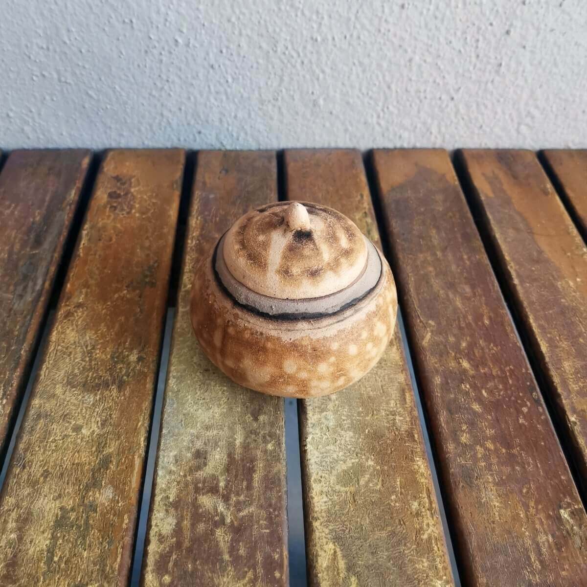 Raku pottery vase ceramic home decor