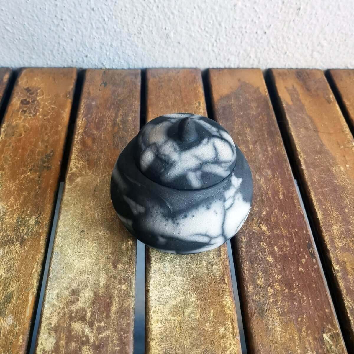 Raku pottery vase ceramic home decor