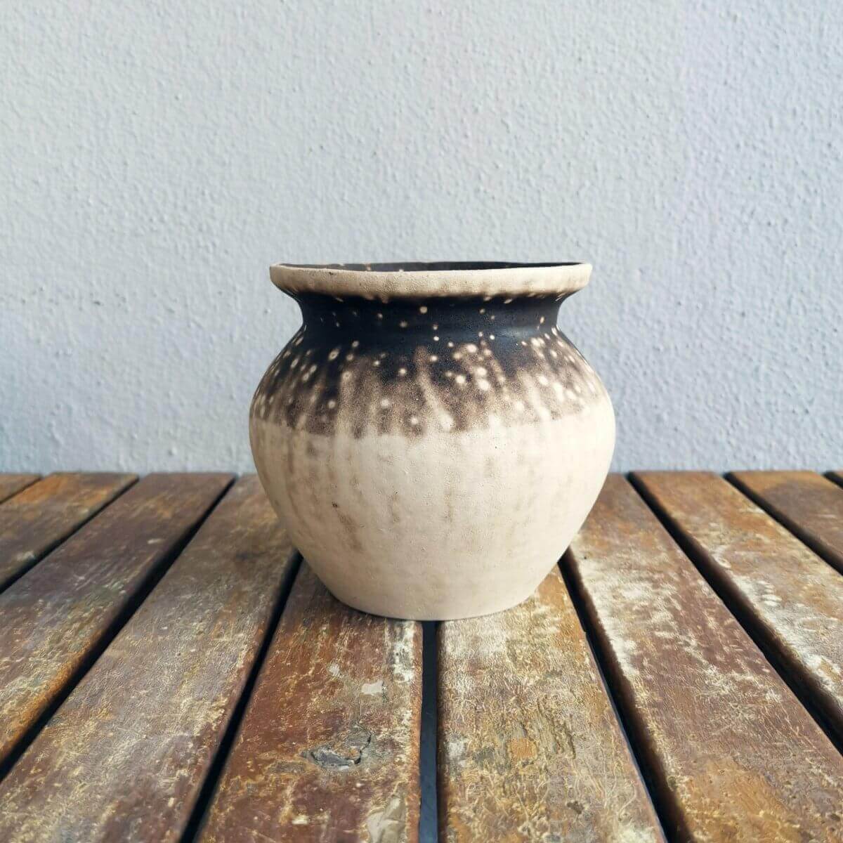 Raku pottery vase ceramic home decor