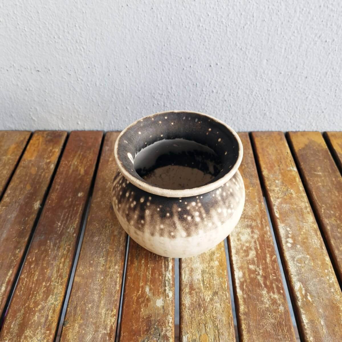 Raku pottery vase ceramic home decor
