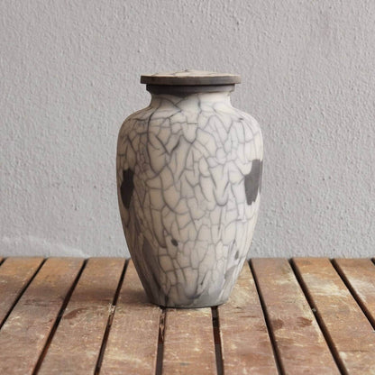 Raku pottery vase ceramic home decor