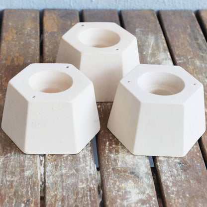 RAAQUU Raku Pottery Starter Kit for Raku fired Ceramics - Comes with glaze mix and 3 units of Keihatsu bisqueware Unique Handmade ceramic pottery raku vases, urns, and home decor, sculptures, wall decor, gifts by Adil Ghani