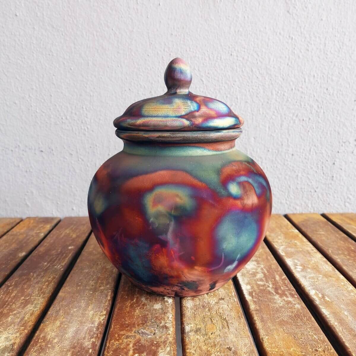 RAAQUU Tamashii Ceramic Pet Urn (Pre-Order) for Remains - Raku Pottery 85 cubic inches Unique Handmade Cremation Vessel for Ashes, Pets, Cats, Dogs Unique Handmade ceramic pottery raku vases, urns, and home decor, sculptures, wall decor, gifts by Adil Gha