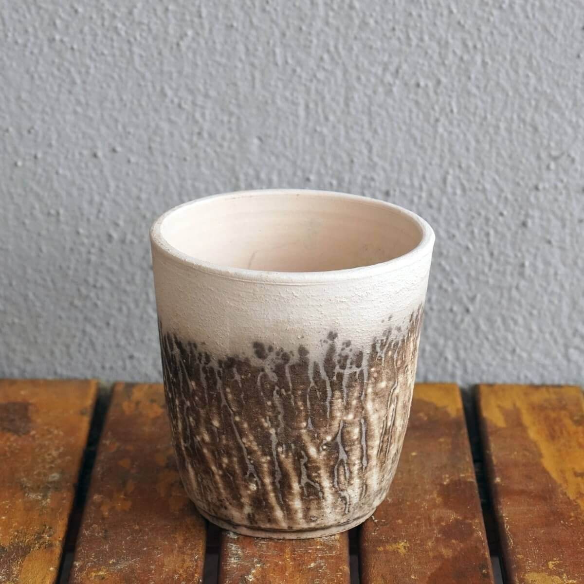 Raku pottery vase ceramic home decor