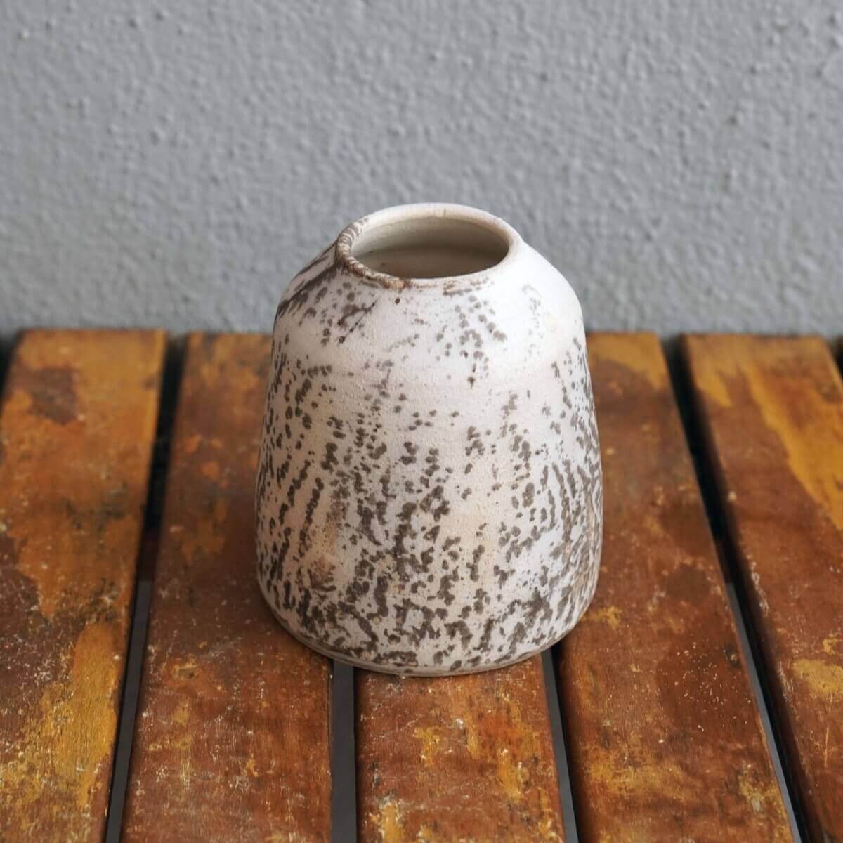 Raku pottery vase ceramic home decor