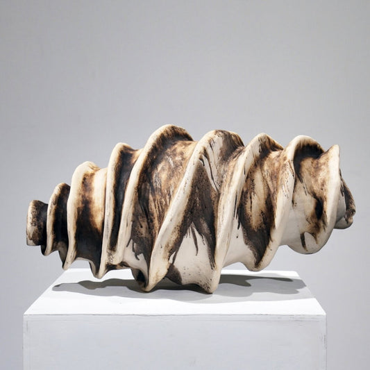 Thoughts - life magnified collection raku ceramic pottery sculpture by Adil Ghani - RAAQUU