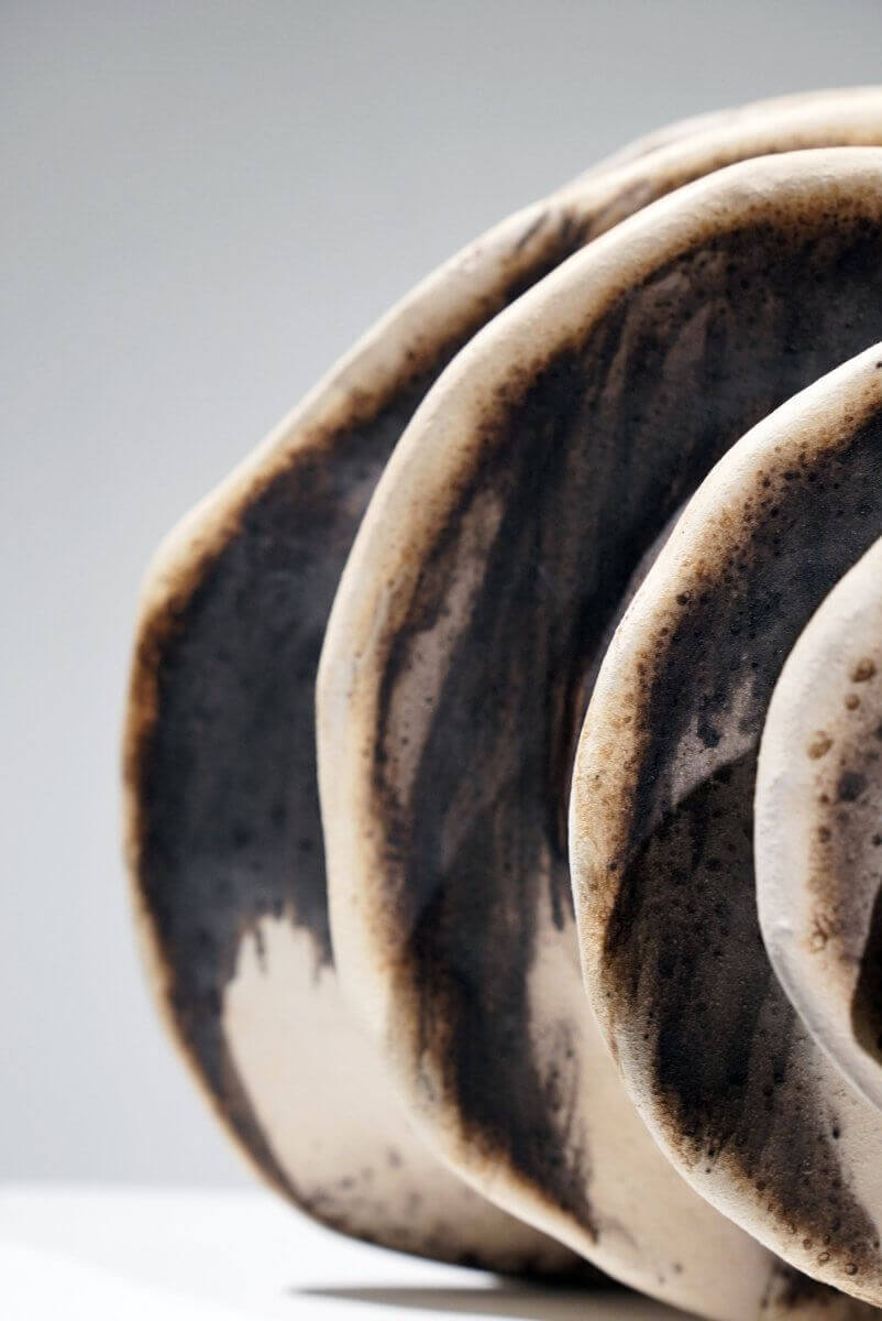 Thoughts - life magnified collection raku ceramic pottery sculpture by Adil Ghani Unique Handmade ceramic pottery raku vases, urns, and home decor, sculptures, wall decor, gifts by Adil Ghani