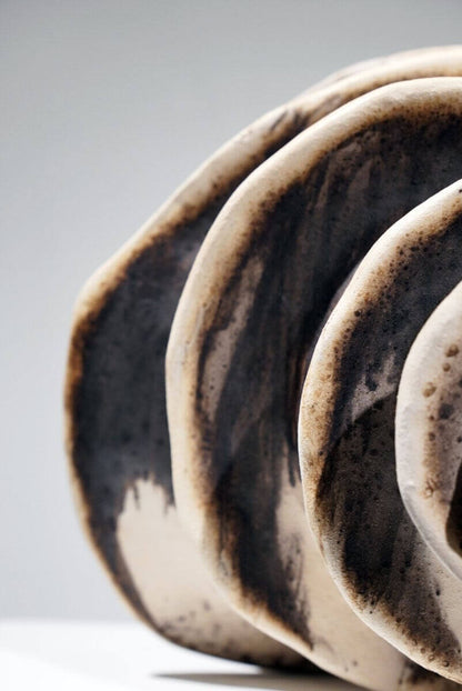 Thoughts - life magnified collection raku ceramic pottery sculpture by Adil Ghani Unique Handmade ceramic pottery raku vases, urns, and home decor, sculptures, wall decor, gifts by Adil Ghani