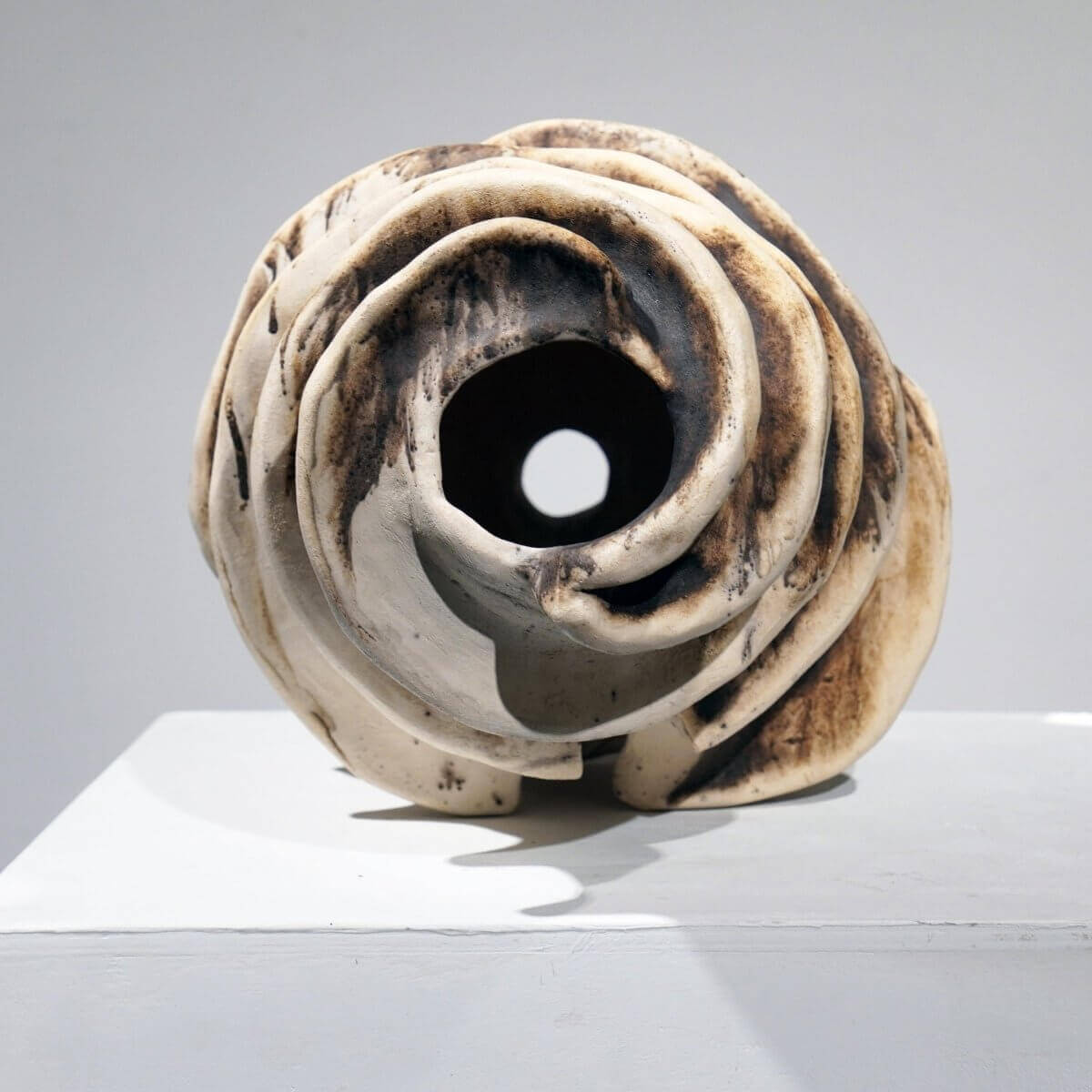 Thoughts - life magnified collection raku ceramic pottery sculpture by Adil Ghani Unique Handmade ceramic pottery raku vases, urns, and home decor, sculptures, wall decor, gifts by Adil Ghani