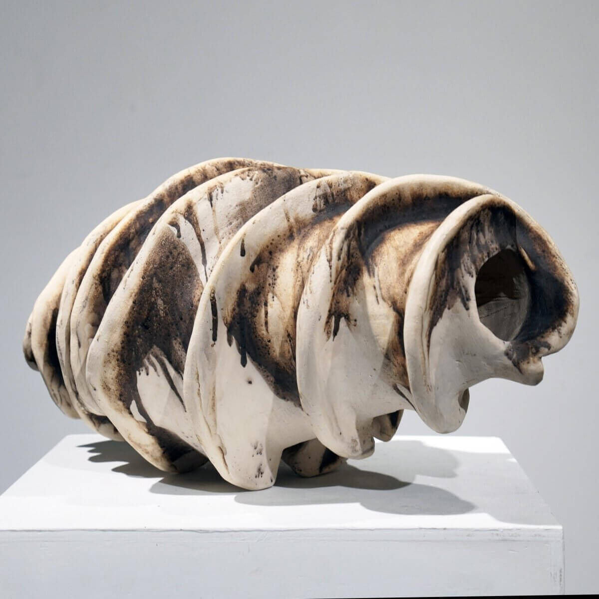 Thoughts - life magnified collection raku ceramic pottery sculpture by Adil Ghani Unique Handmade ceramic pottery raku vases, urns, and home decor, sculptures, wall decor, gifts by Adil Ghani