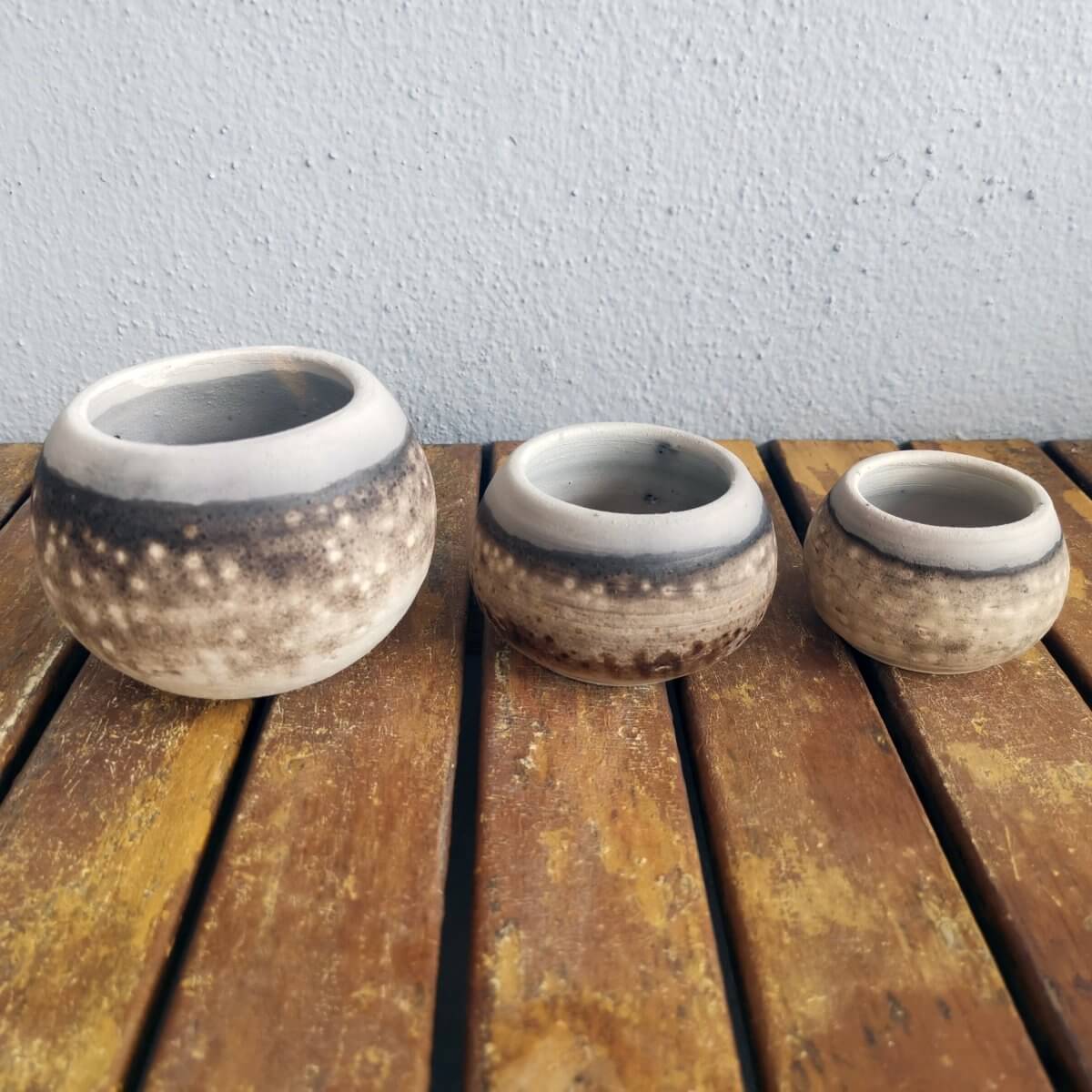 Raku pottery vase ceramic home decor