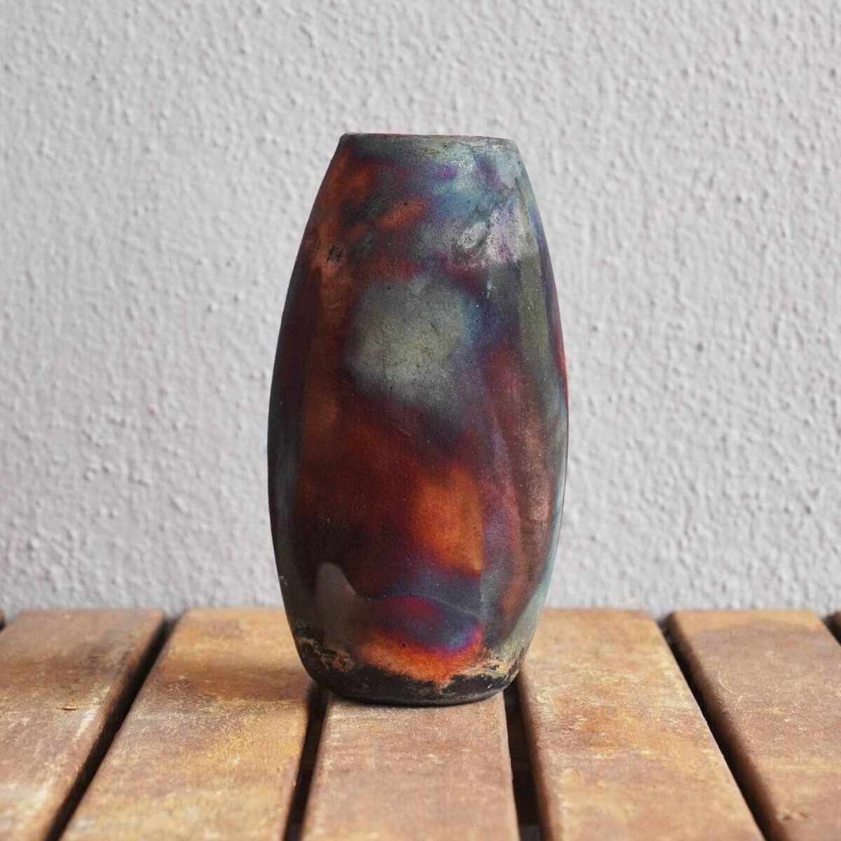 Tsuri Ceramic Raku Pottery Vase Unique Handmade ceramic pottery raku vases, urns, and home decor, sculptures, wall decor, gifts by Adil Ghani