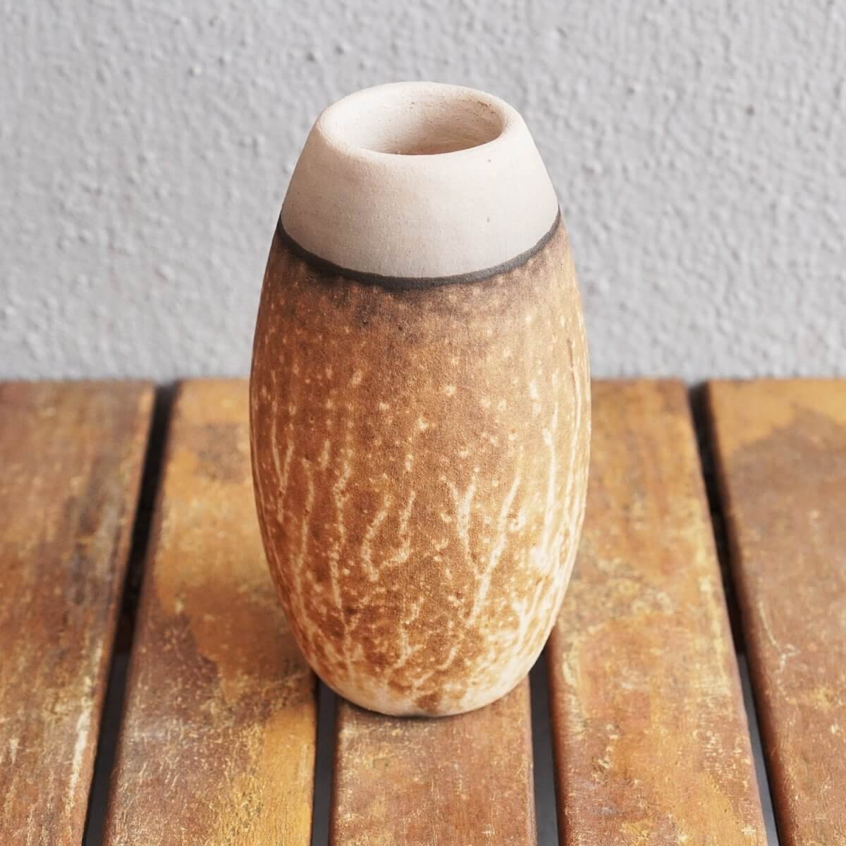 Tsuri Ceramic Raku Pottery Vase Unique Handmade ceramic pottery raku vases, urns, and home decor, sculptures, wall decor, gifts by Adil Ghani