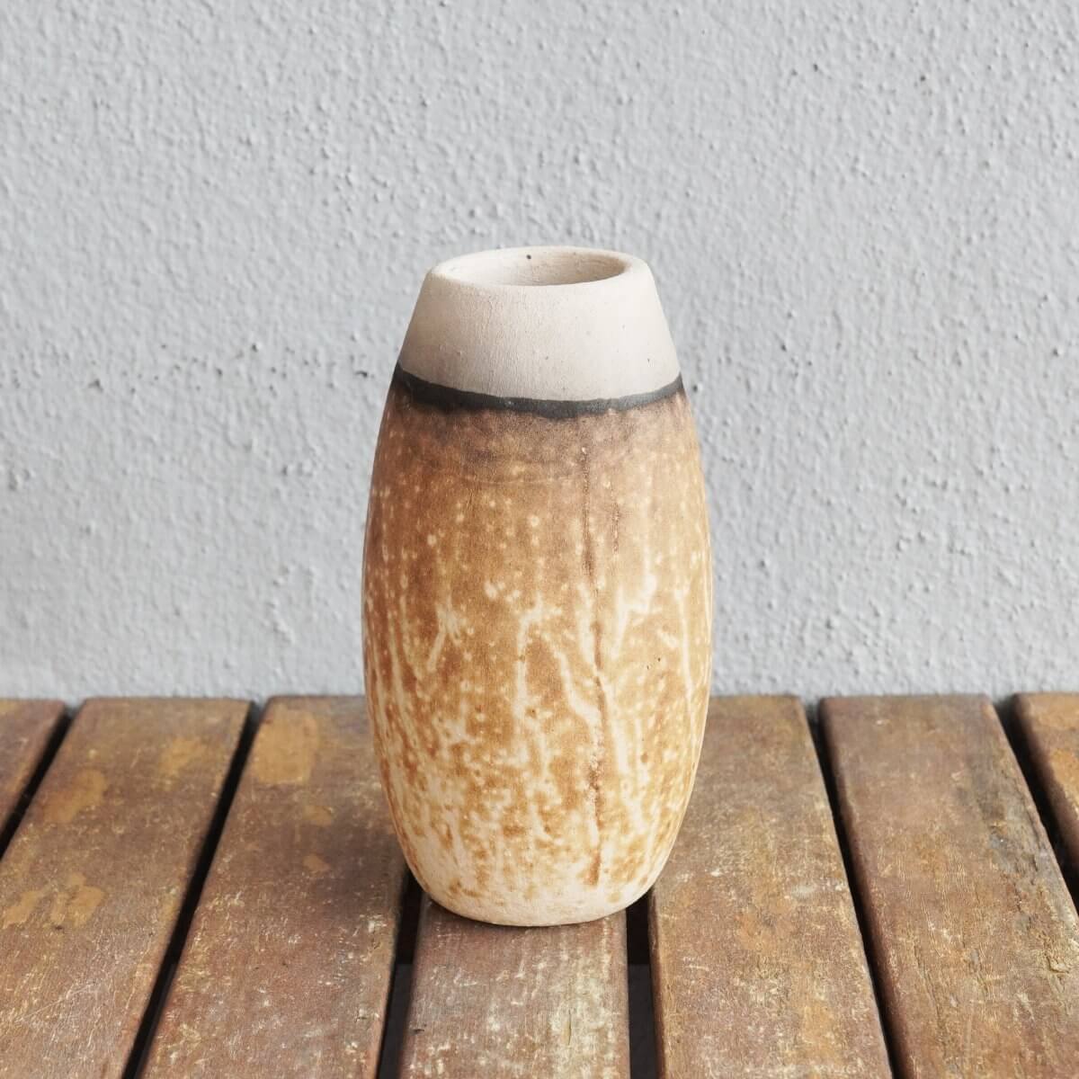 Tsuri Ceramic Raku Pottery Vase Unique Handmade ceramic pottery raku vases, urns, and home decor, sculptures, wall decor, gifts by Adil Ghani