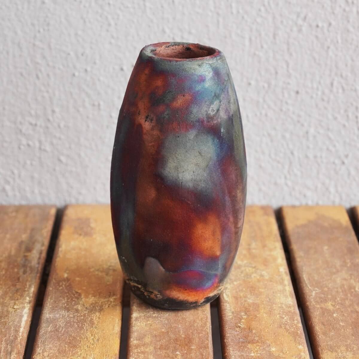 Tsuri Ceramic Raku Pottery Vase Unique Handmade ceramic pottery raku vases, urns, and home decor, sculptures, wall decor, gifts by Adil Ghani