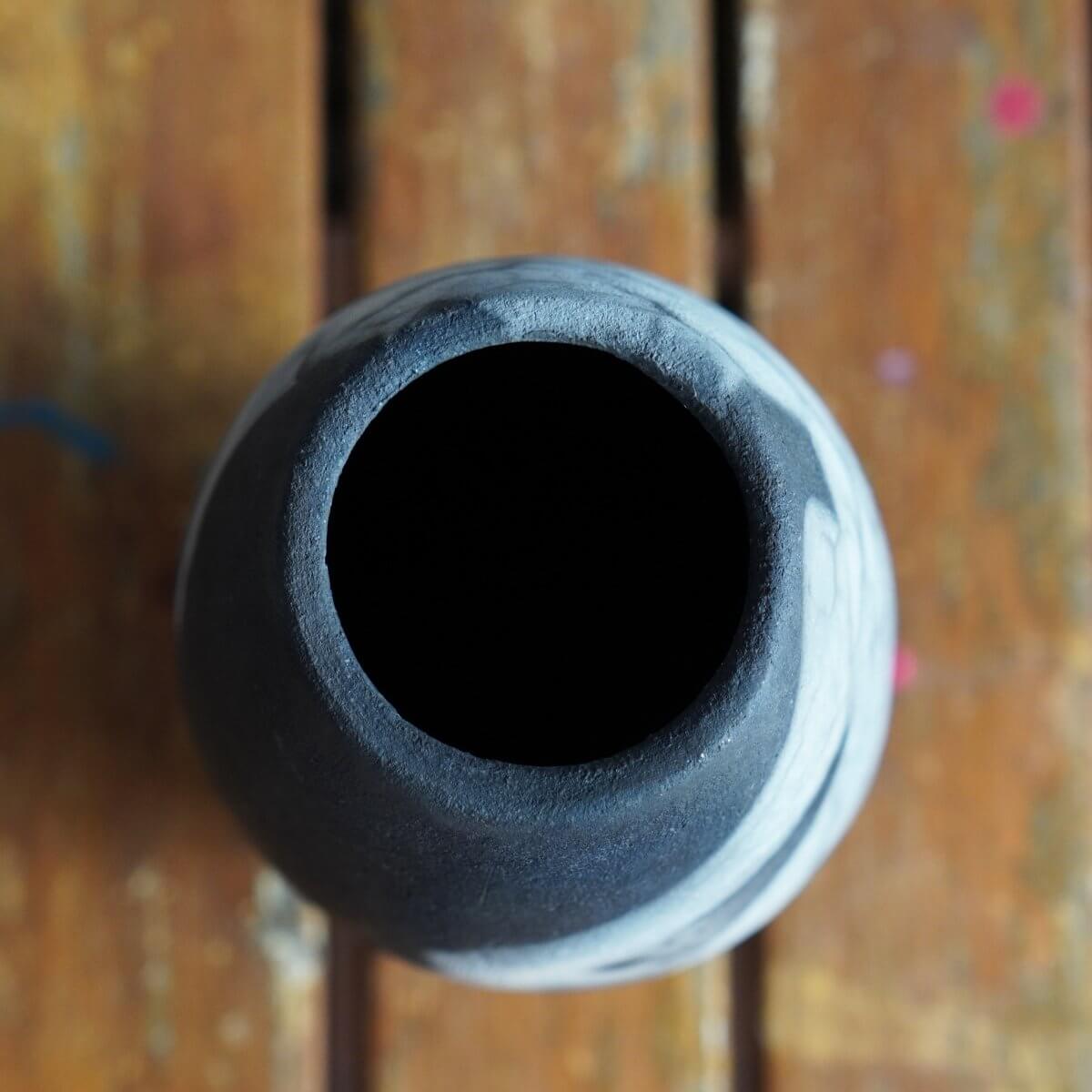 Raku pottery vase ceramic home decor