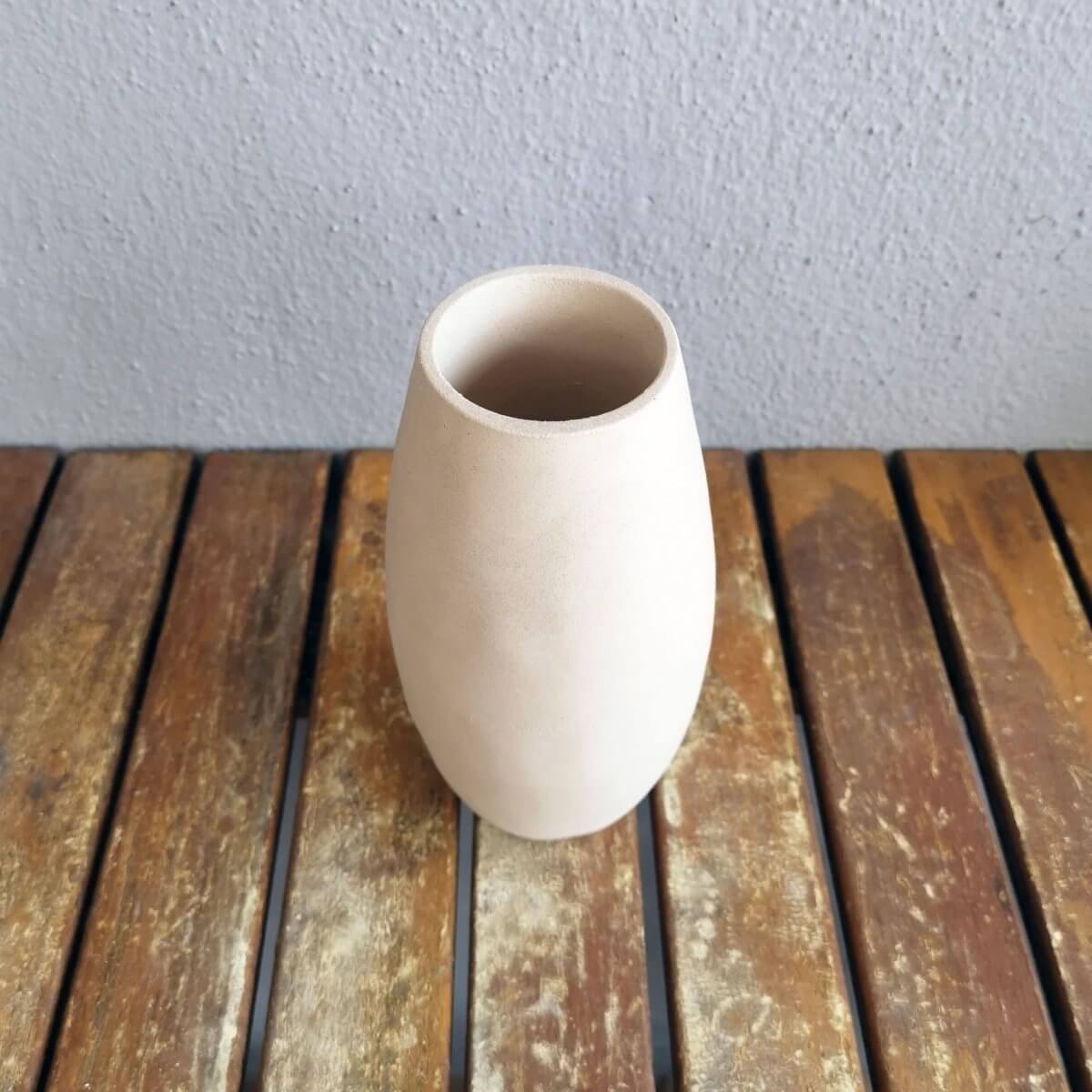 TSURI unglazed bisque vase Unique Handmade ceramic pottery raku vases, urns, and home decor, sculptures, wall decor, gifts by Adil Ghani