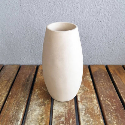 TSURI unglazed bisque vase Unique Handmade ceramic pottery raku vases, urns, and home decor, sculptures, wall decor, gifts by Adil Ghani