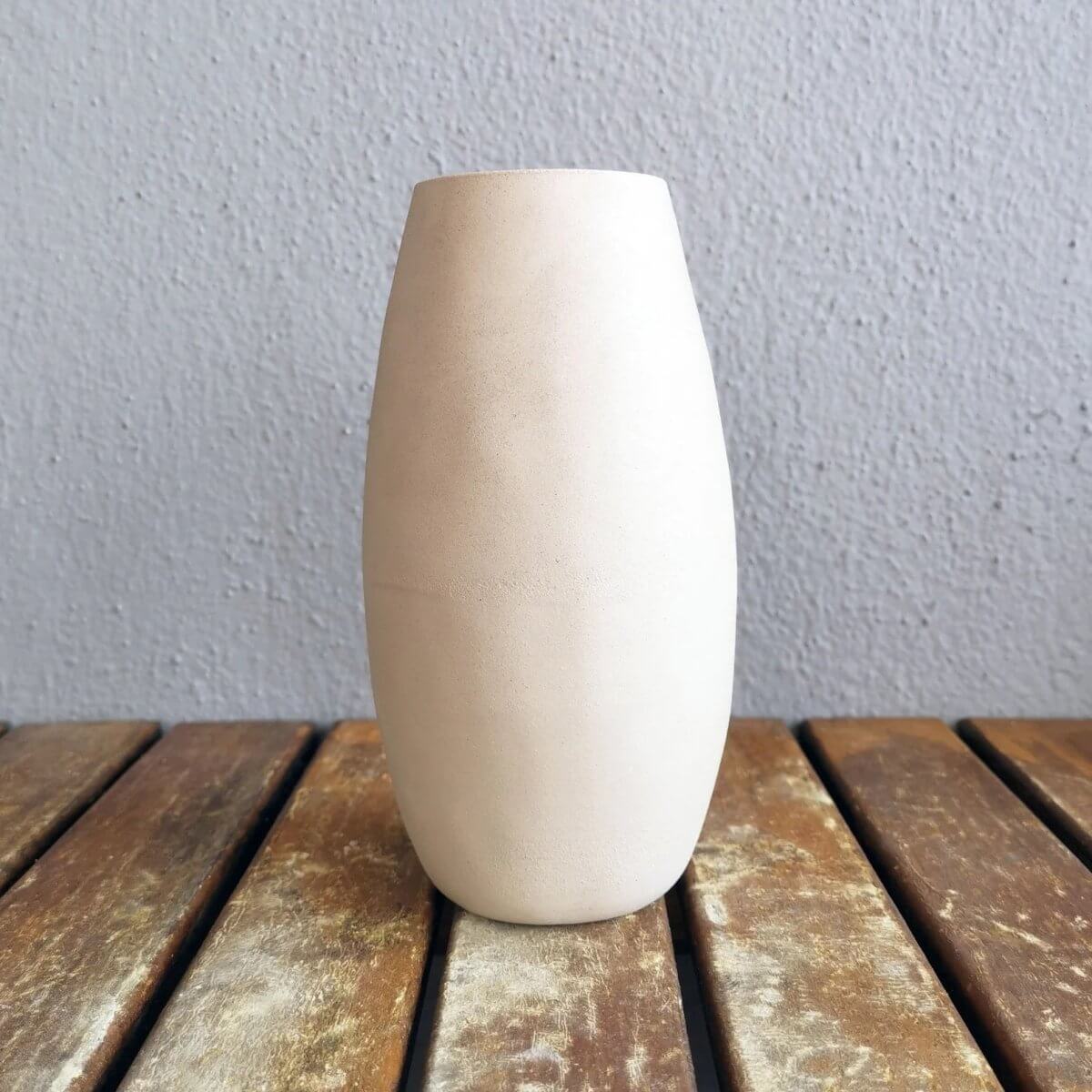 TSURI unglazed bisque vase Unique Handmade ceramic pottery raku vases, urns, and home decor, sculptures, wall decor, gifts by Adil Ghani