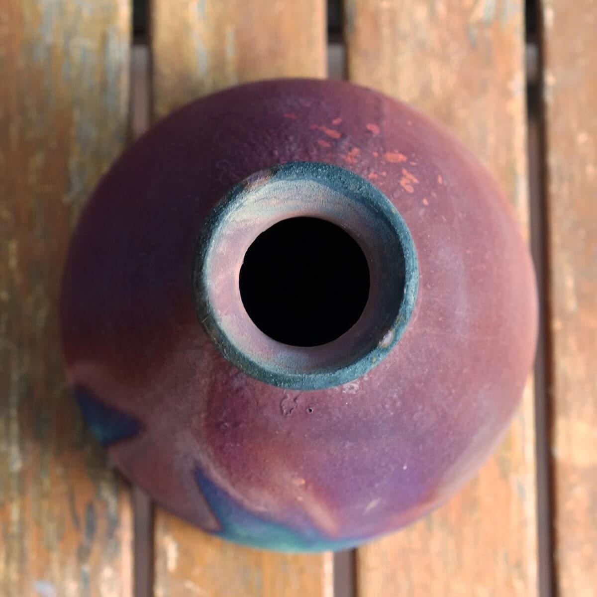 Yama Ceramic Raku Pottery Vase Unique Handmade ceramic pottery raku vases, urns, and home decor, sculptures, wall decor, gifts by Adil Ghani