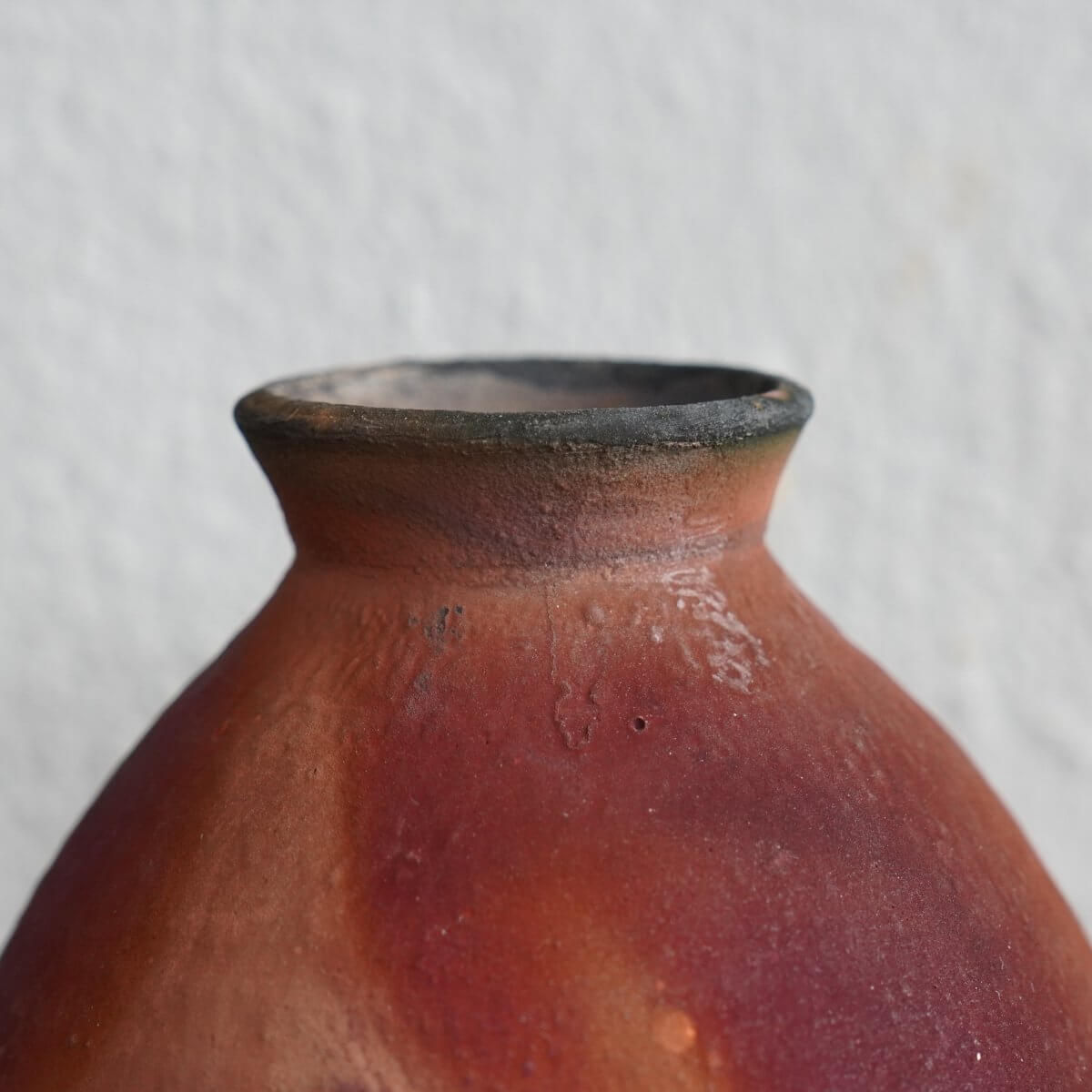 Raku pottery vase ceramic home decor