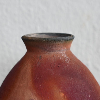 Yama Ceramic Raku Pottery Vase Unique Handmade ceramic pottery raku vases, urns, and home decor, sculptures, wall decor, gifts by Adil Ghani