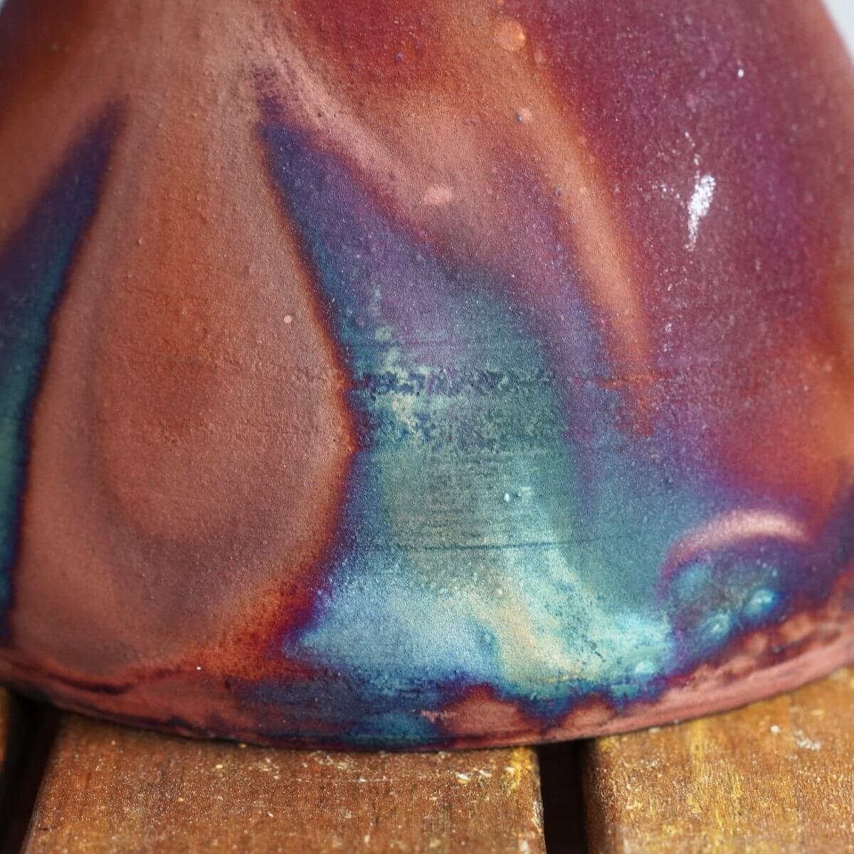 Yama Ceramic Raku Pottery Vase Unique Handmade ceramic pottery raku vases, urns, and home decor, sculptures, wall decor, gifts by Adil Ghani